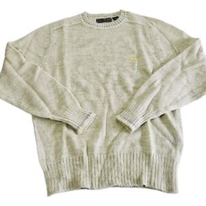 Vintage Andrew St John Sweater Pullover Women's XL Pale Green Cozy Warm Winter